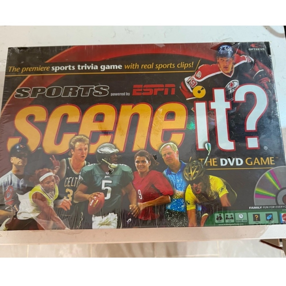 Scene It? Sports Powered by ESPN The DVD Game Sports Trivia (2005) NOS Vintage